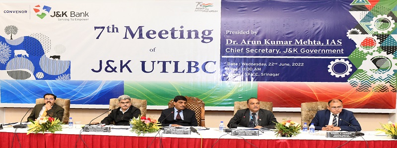 7TH MEETING OF UTLBC J&K - 22.06.2022